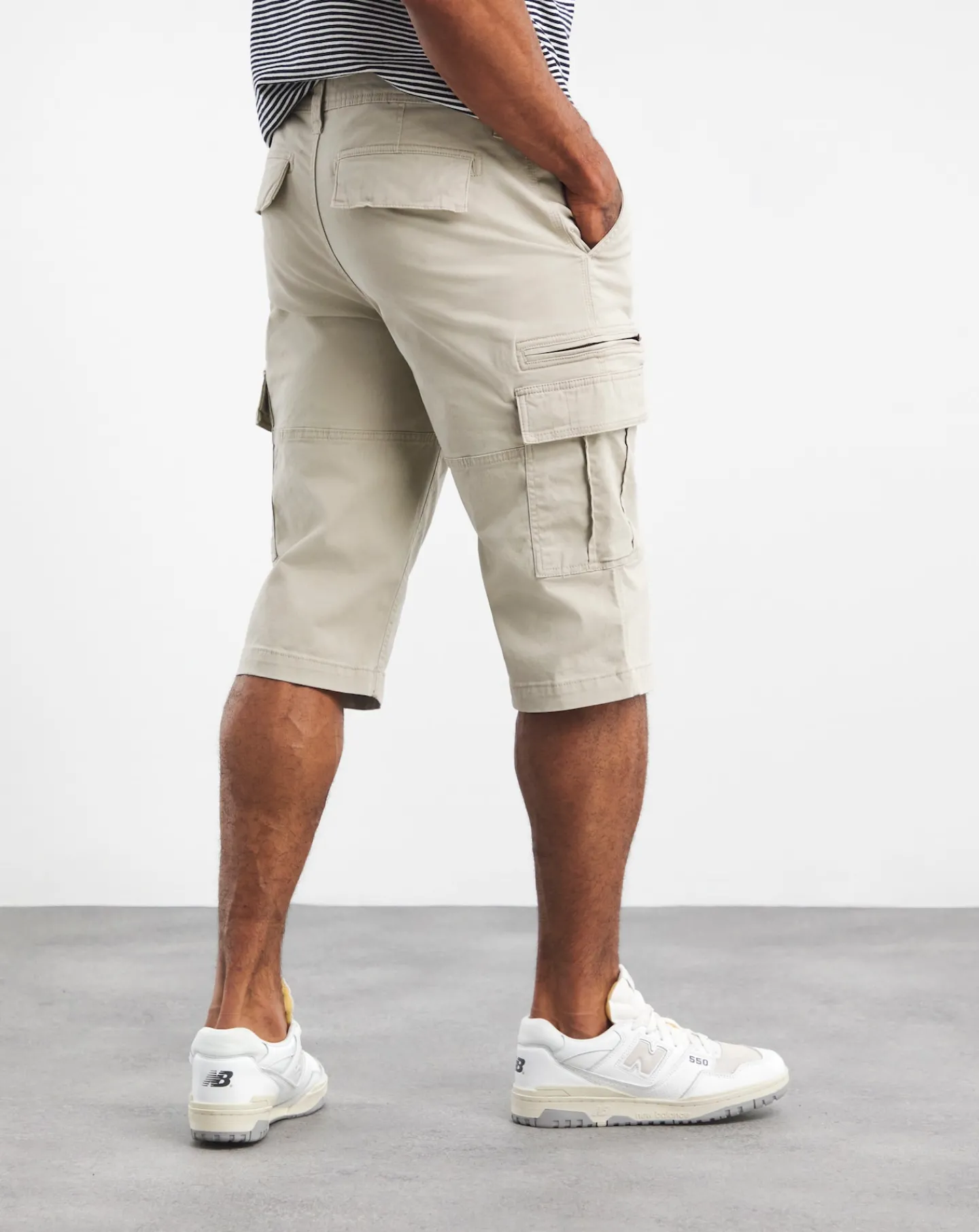 Jacamo 3/4 Length Twill Cargo Short