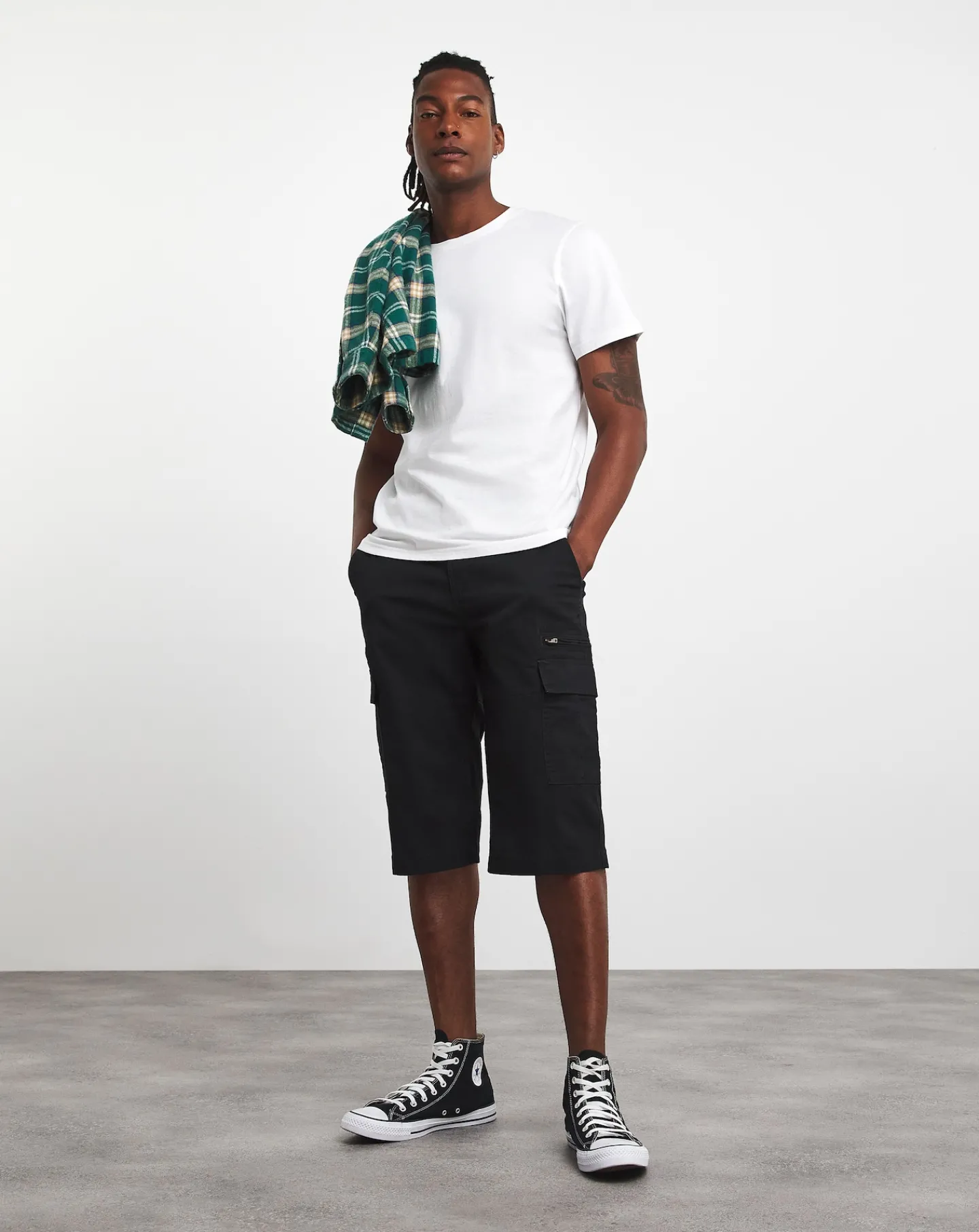 Jacamo 3/4 Length Twill Cargo Short