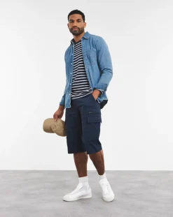 Jacamo 3/4 Length Twill Cargo Short