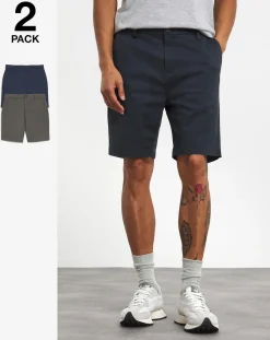 Jacamo 2 Pack Chino Shorts