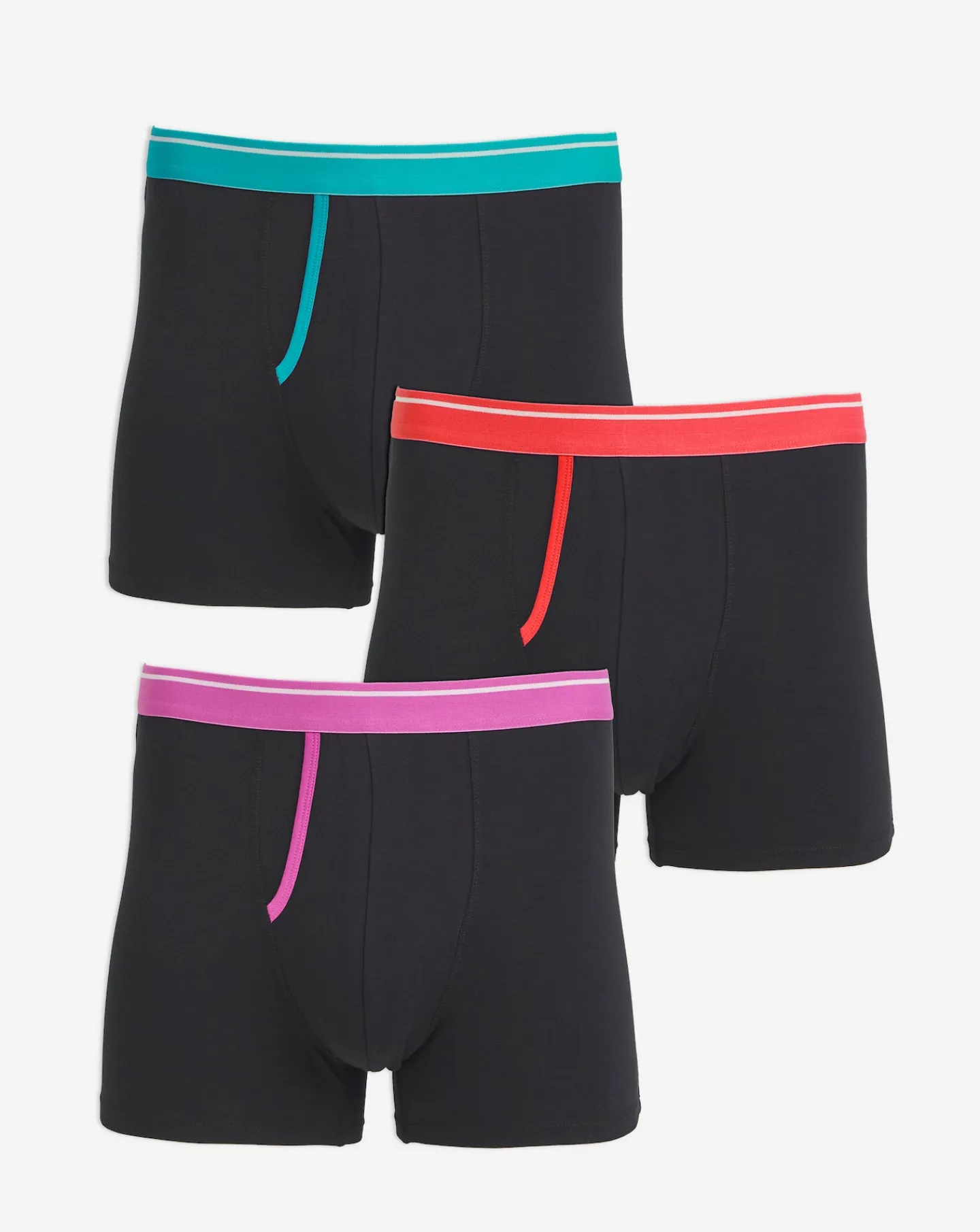Jacamo 3 Pack Contrast Waistband A Fronts
