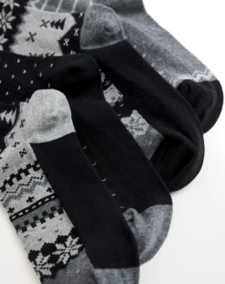 Jacamo 4 Pack Fairisle Socks