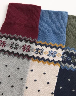 Jacamo 3 Pack Fairisle Socks