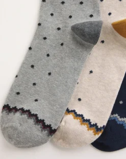 Jacamo 3 Pack Fairisle Socks