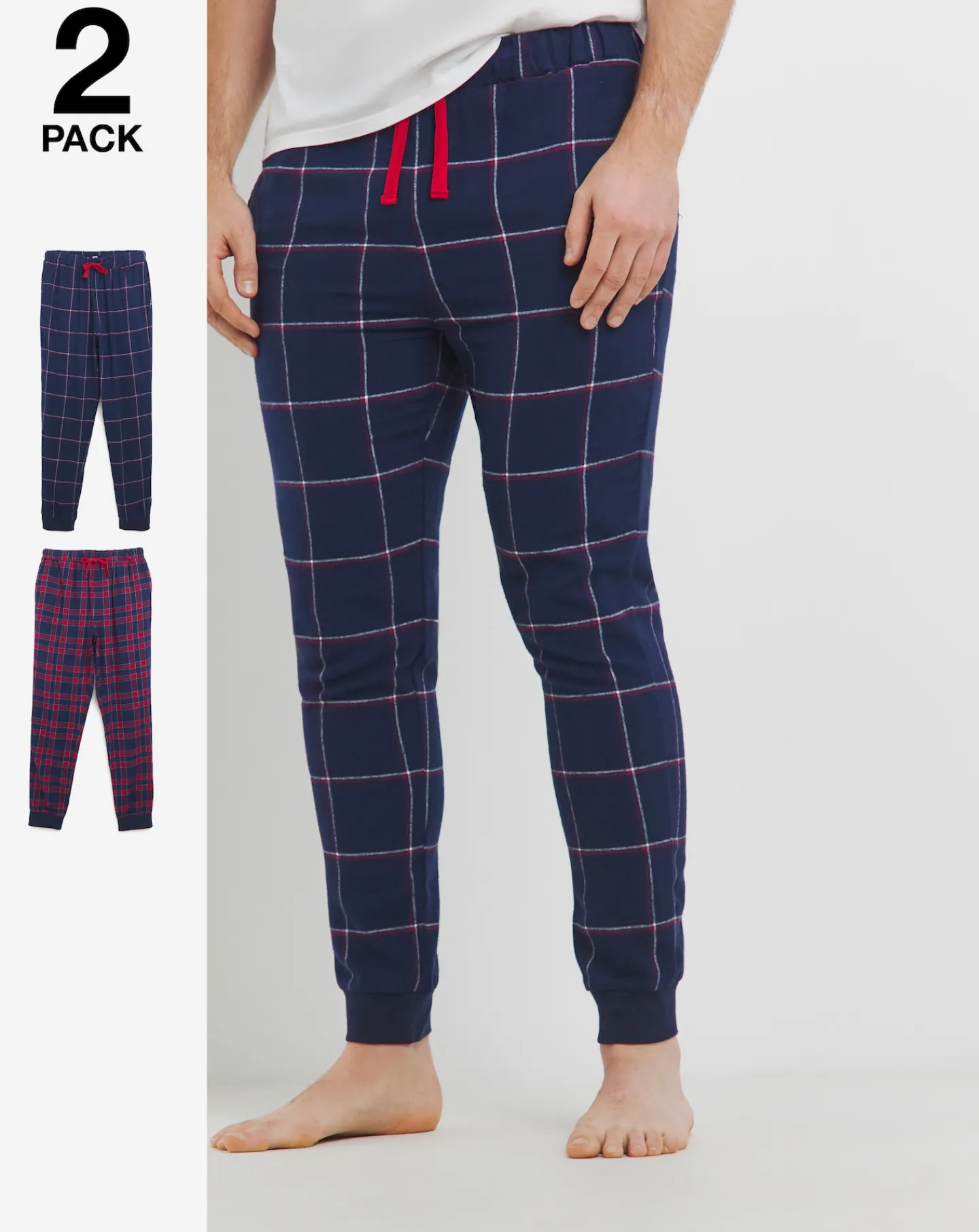 Jacamo 2 Pack Fleece Lounge Pants