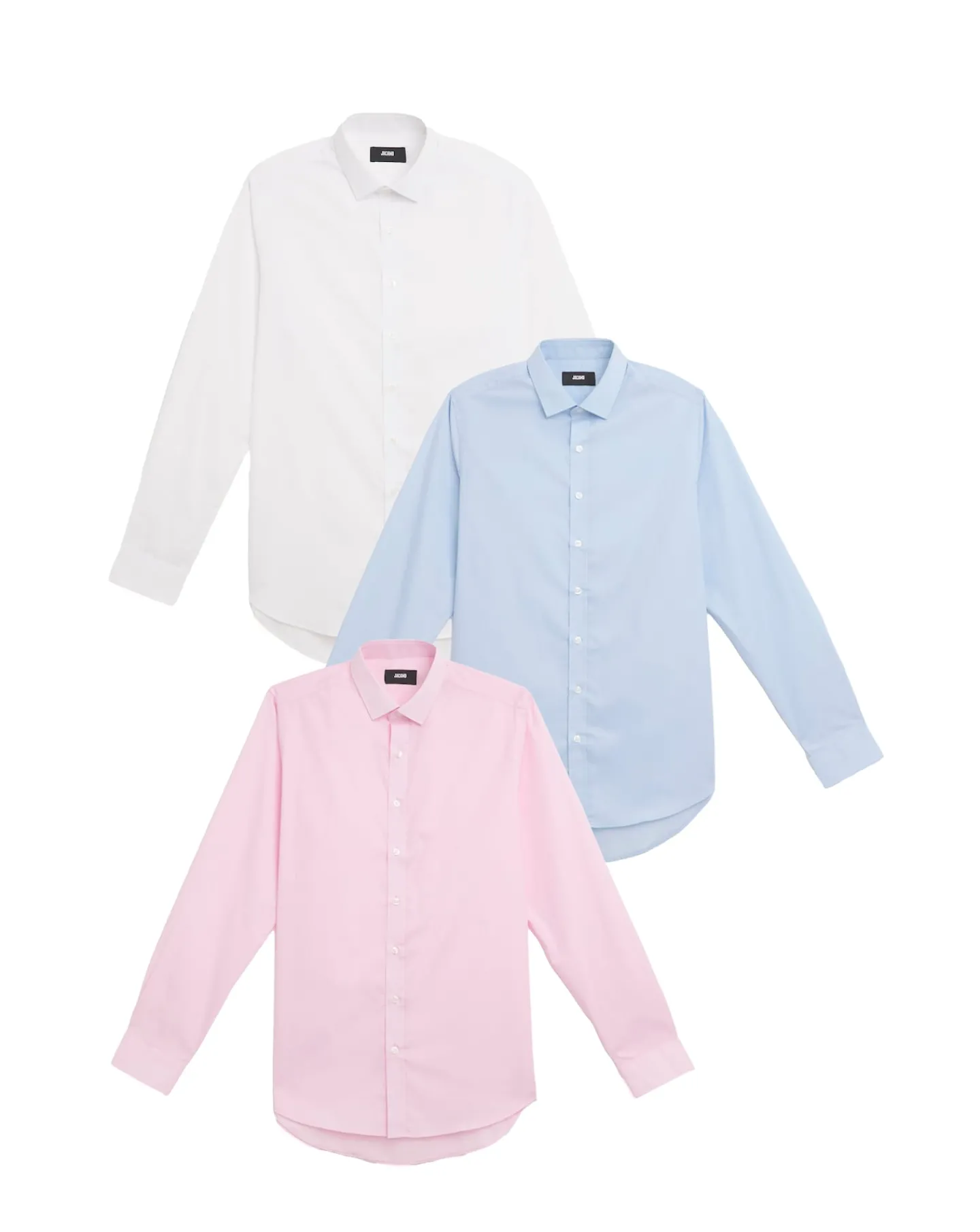 Jacamo 3 Pack Long Sleeve Formal Shirt Long