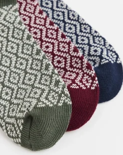 Jacamo 3 Pack Patterned Boot Sock