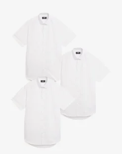 Jacamo 3 Pack Short Sleeved Formal Shirt Long