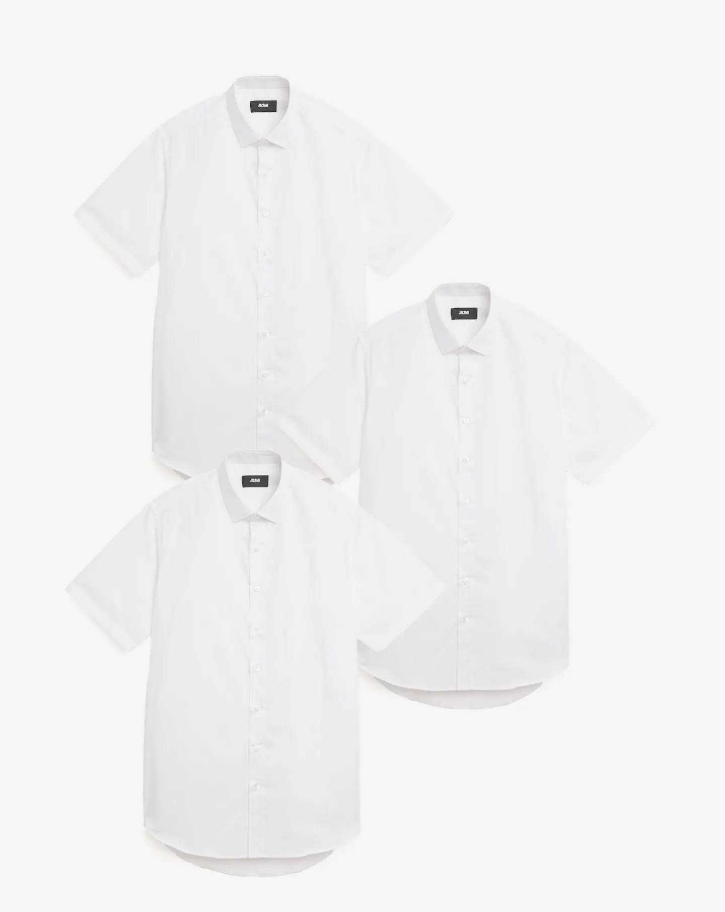 Jacamo 3 Pack Short Sleeved Formal Shirt Long