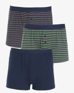 Jacamo 3 Pack Stripe Boxers