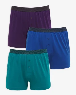 Jacamo 3 Pack Zig Zag Waistband Loose Boxers