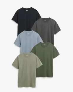 Jacamo 5 Pk Crew T-Shirts Extra Long