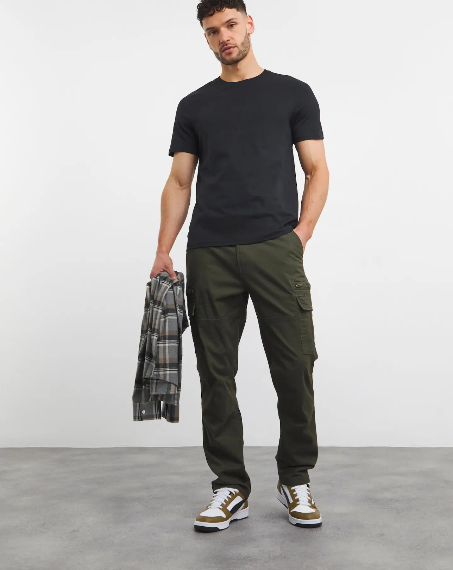 Jacamo 5 Pk Pure Cotton Crew Neck T-Shirts