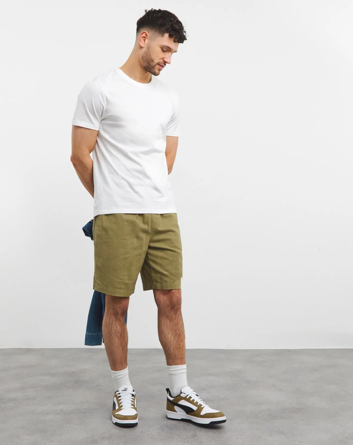 Jacamo 5 Pk Pure Cotton Crew Neck T-Shirts Long