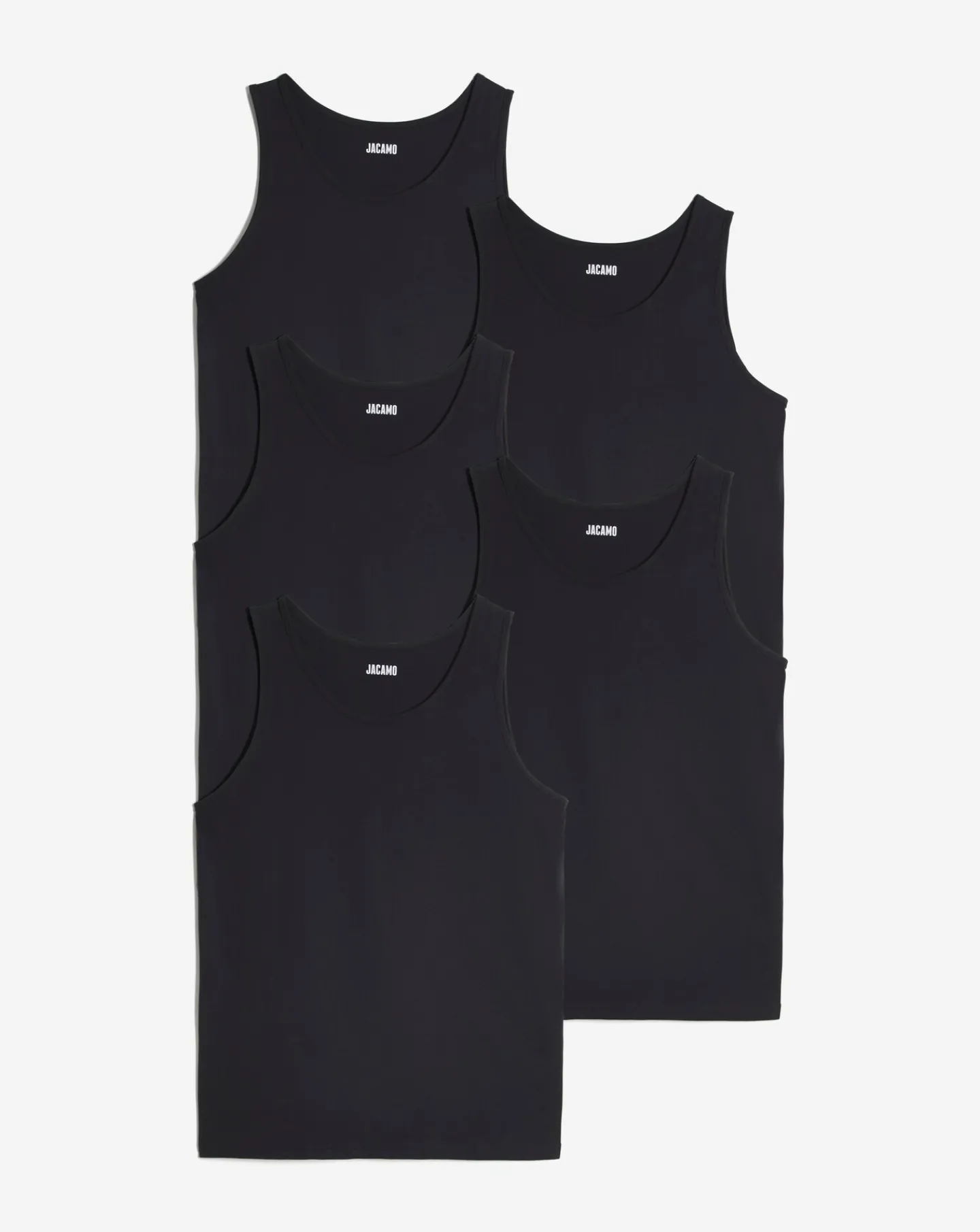 Jacamo 5 Pk Pure Cotton Vests