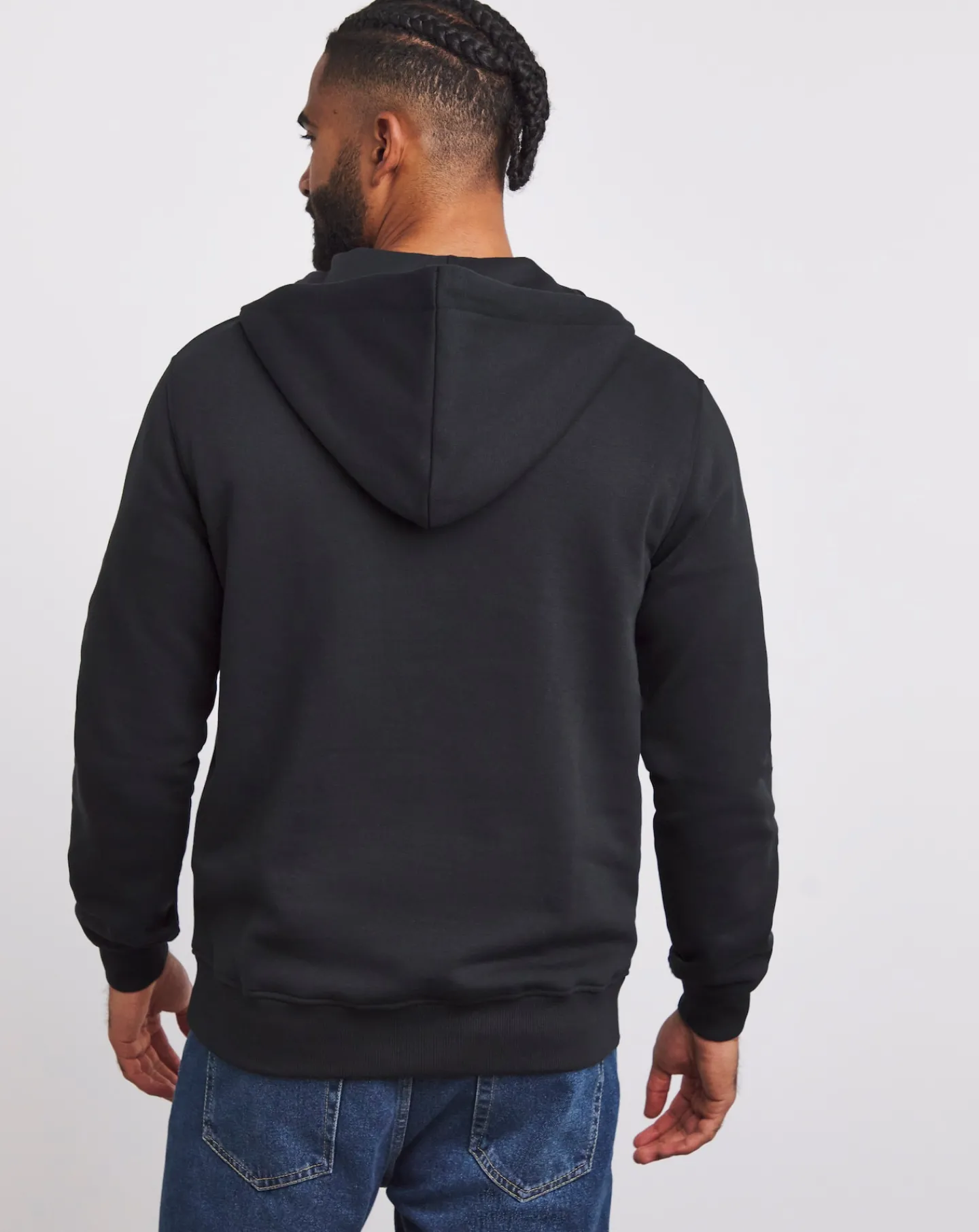 Jacamo 1/4 Zip Hoodie Long