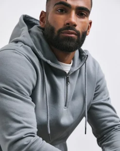 Jacamo 1/4 Zip Hoodie Long