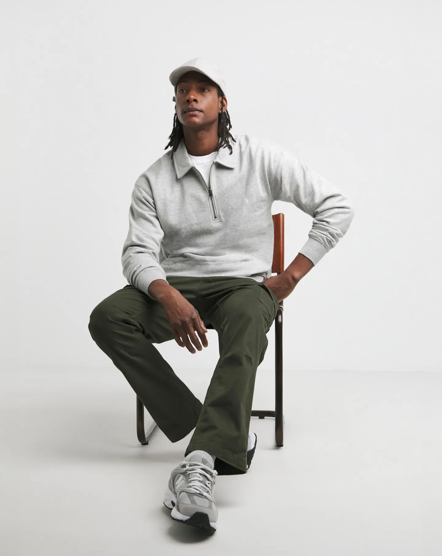Jacamo 1/4 Zip Relaxed Fit Polo Sweat