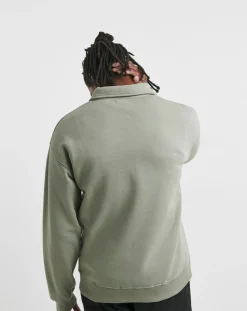 Jacamo 1/4 Zip Relaxed Fit Polo Sweat
