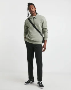 Jacamo 1/4 Zip Relaxed Fit Polo Sweat