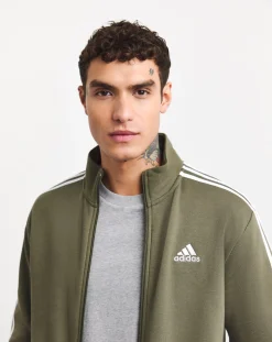 adidas 3 Stripes Fleece Tracksuit