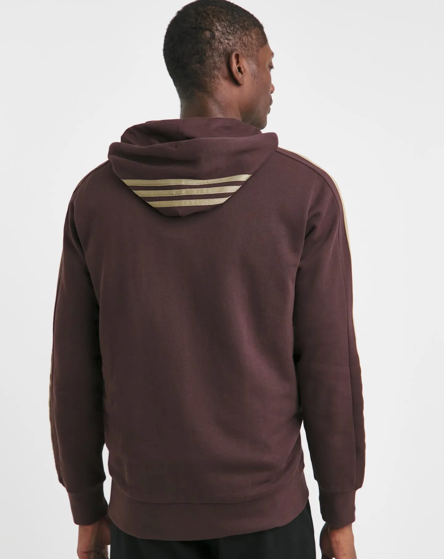 adidas 3 Stripes French Terry Full Zip Hoodie