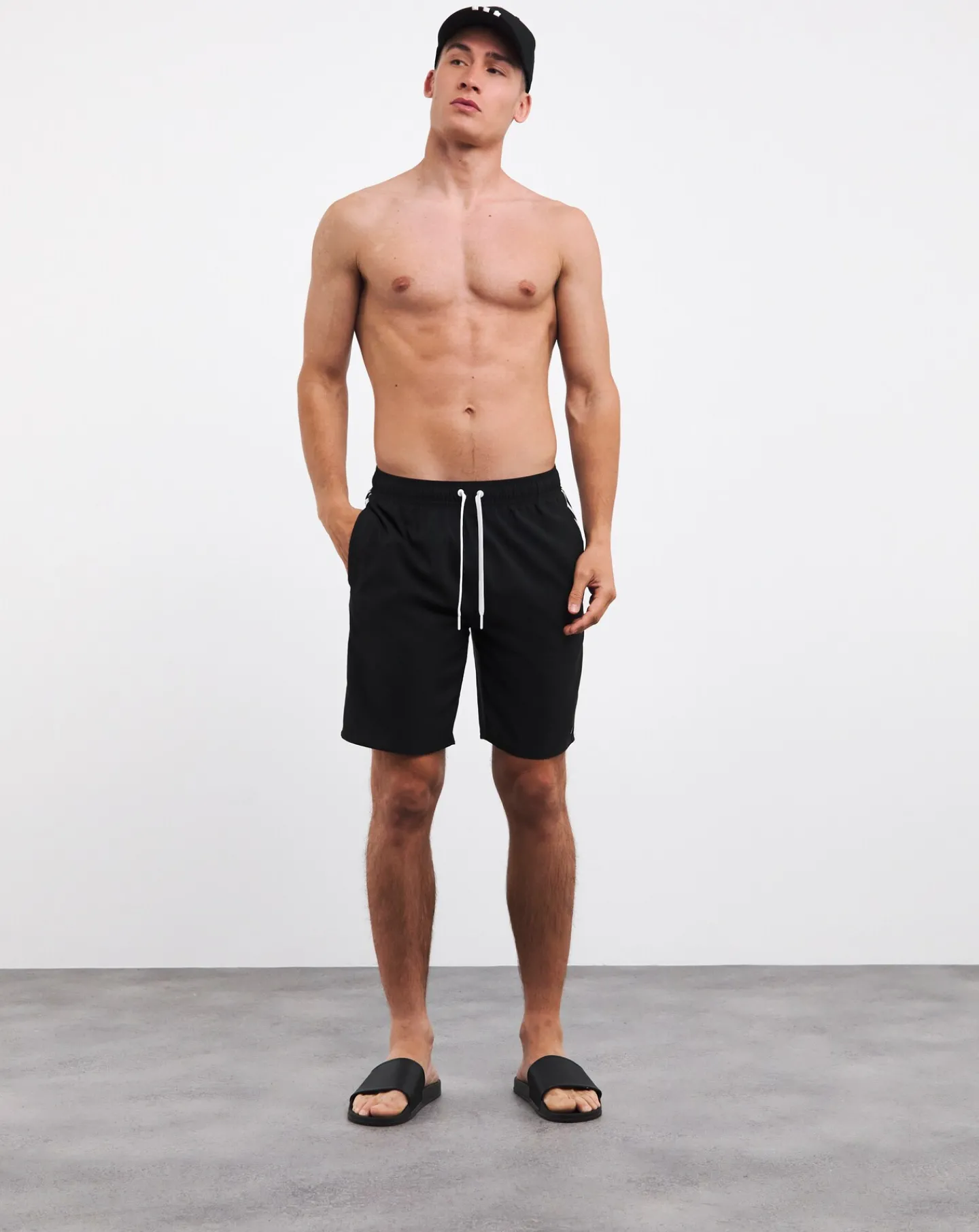 adidas 3 Stripes Swim Shorts