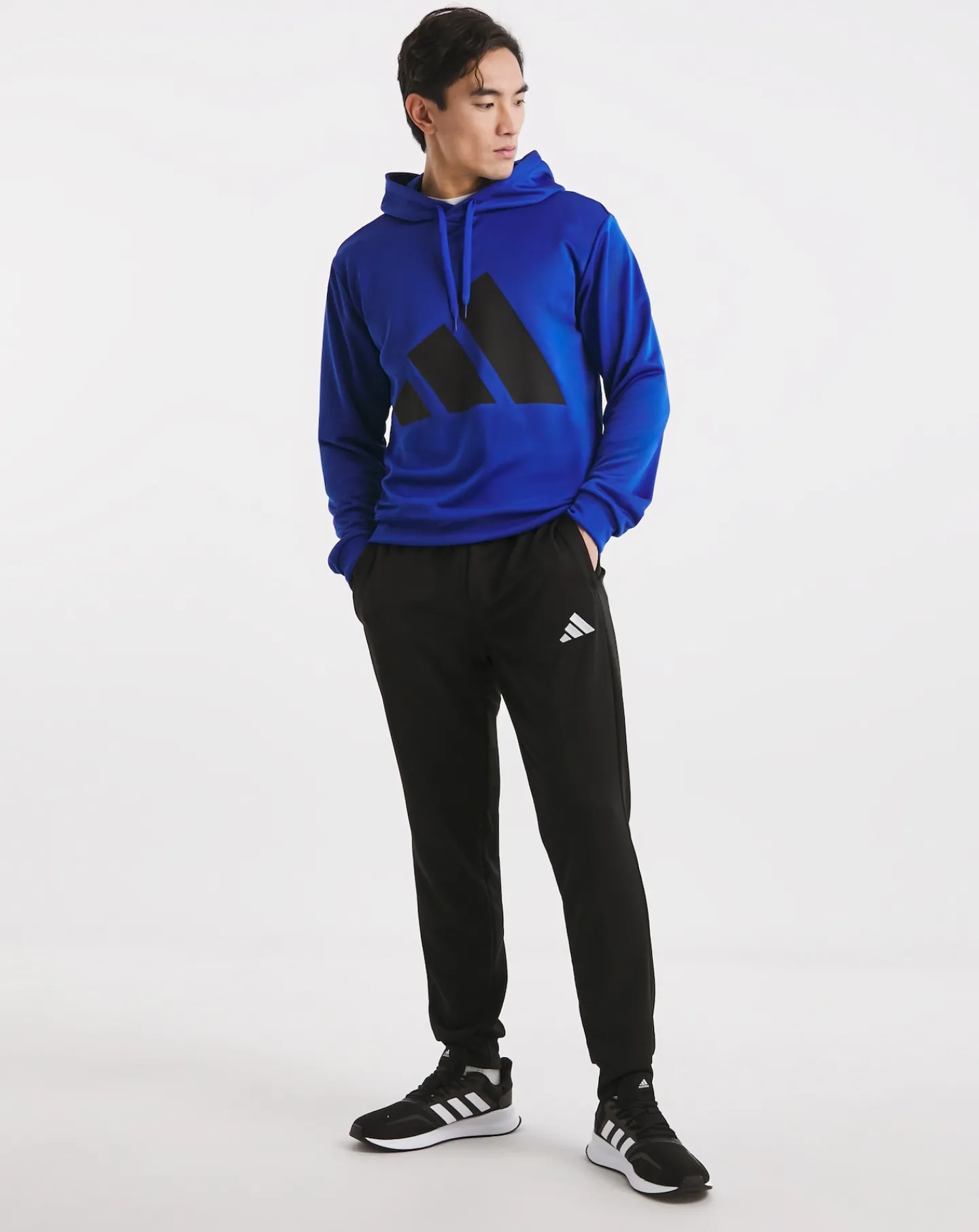 adidas Big Logo French Terry Hooded Tracksuit