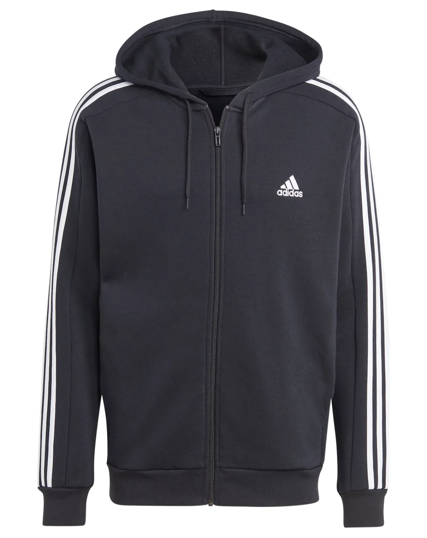 adidas 3-Stripes Fleece Full Zip Hoodie