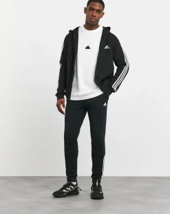 adidas 3-Stripes Fleece Full Zip Hoodie