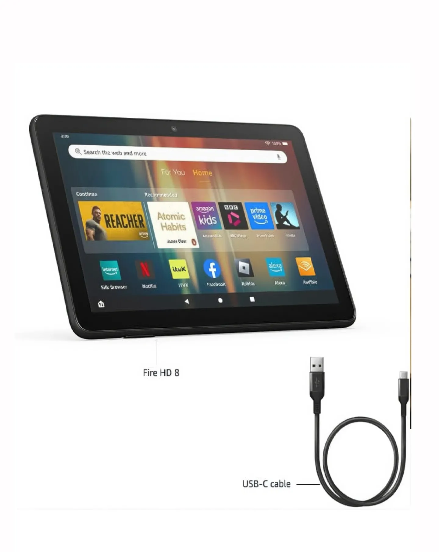 Amazon Fire HD 8 (2024) 8in 64GB Wi-Fi Tablet -