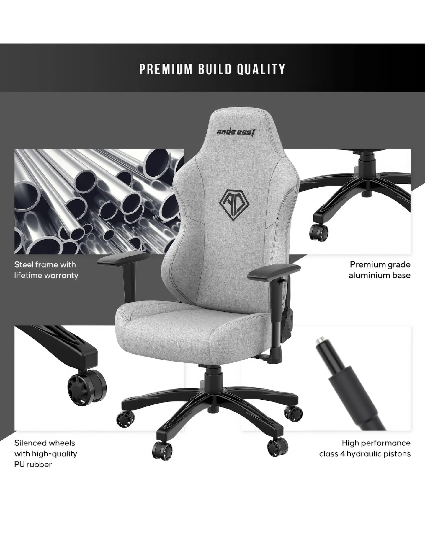 Anda Seat Andaseat Phantom 3 Premium Gaming Chair Fabric