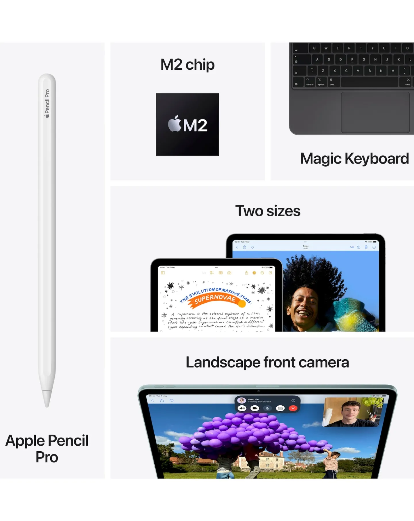 Apple iPad Air (M2, 2024) 13inch Wi-Fi 128GB - Starlight