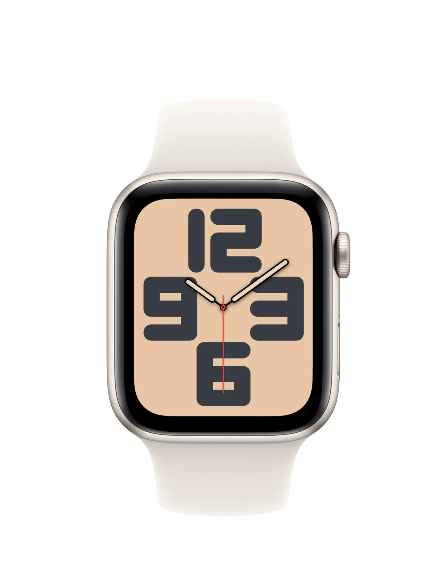 Apple Watch SE GPS 44mm Starlight Aluminium Case with Starlight Sport Band - M/L