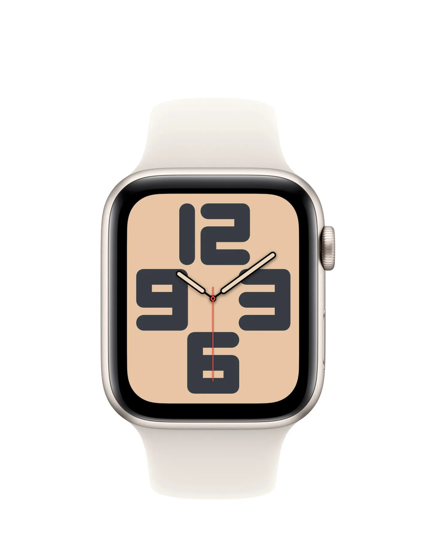 Apple Watch SE GPS 44mm Starlight Aluminium Case with Starlight Sport Band - M/L