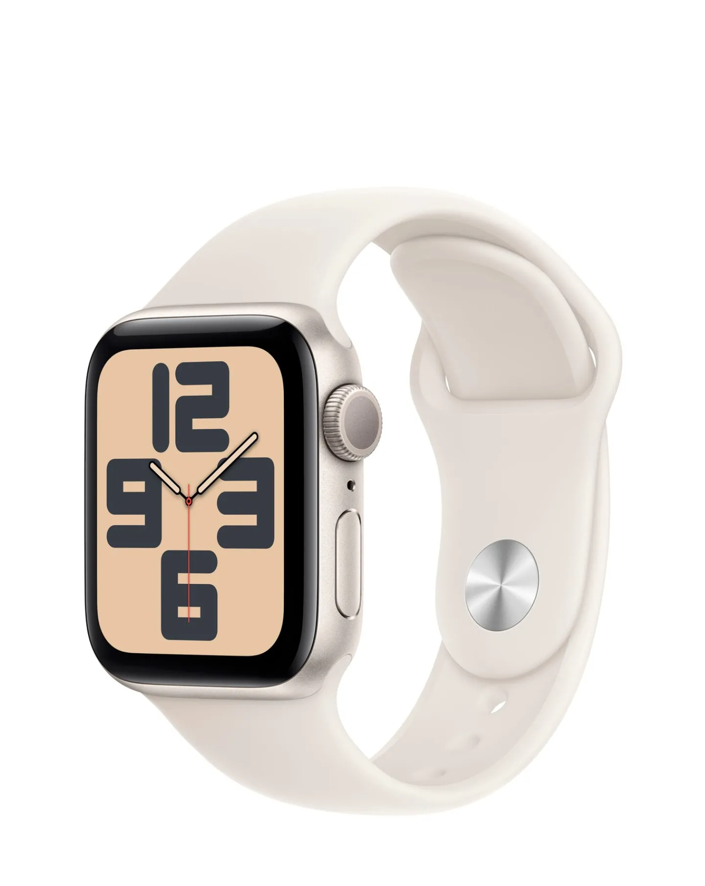 Apple Watch SE GPS 40mm Starlight Aluminium Case with Starlight Sport Band - S/M