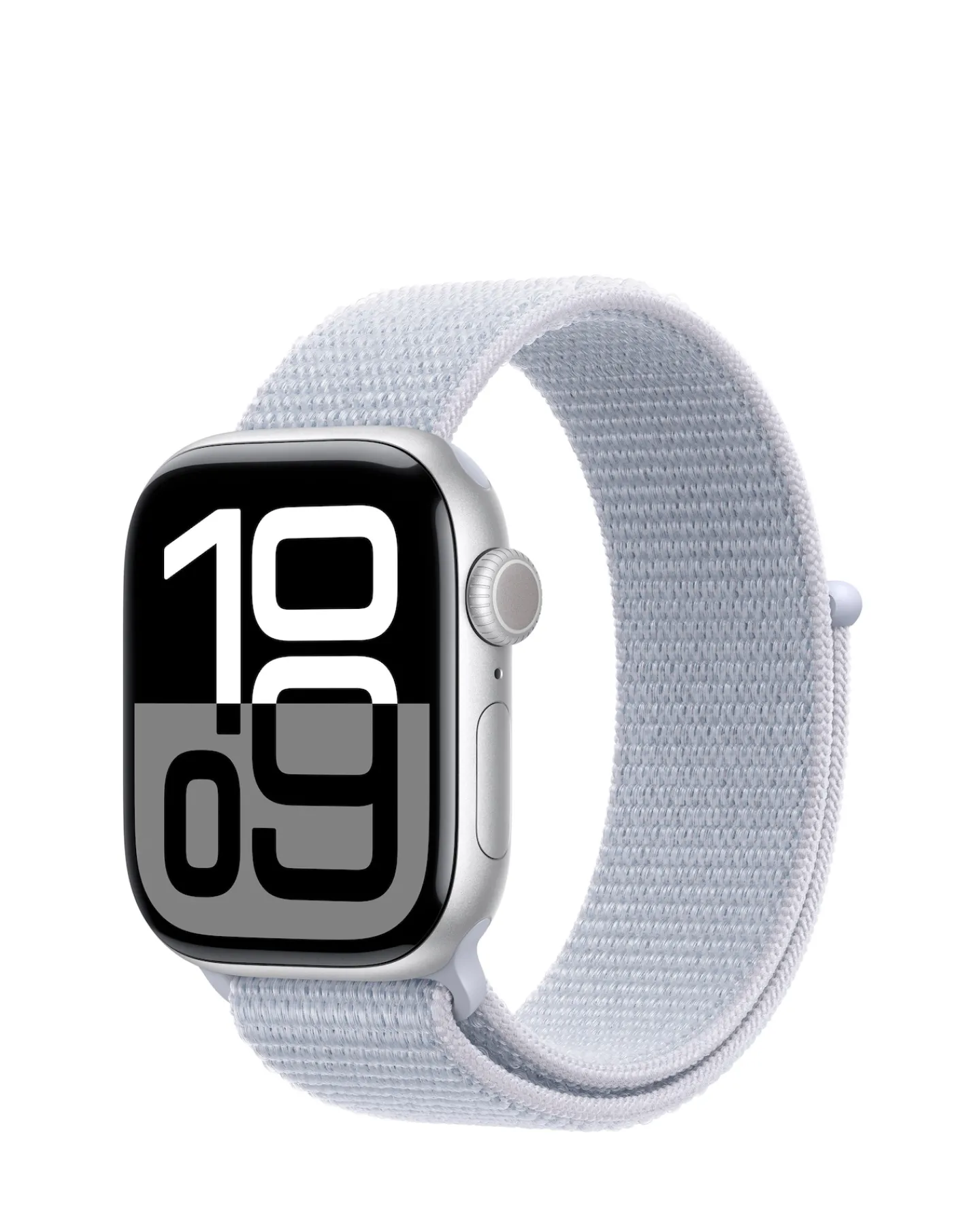 Apple Watch Series 10 GPS 42mm Silver Aluminium Case with Blue Cloud Sport Loop