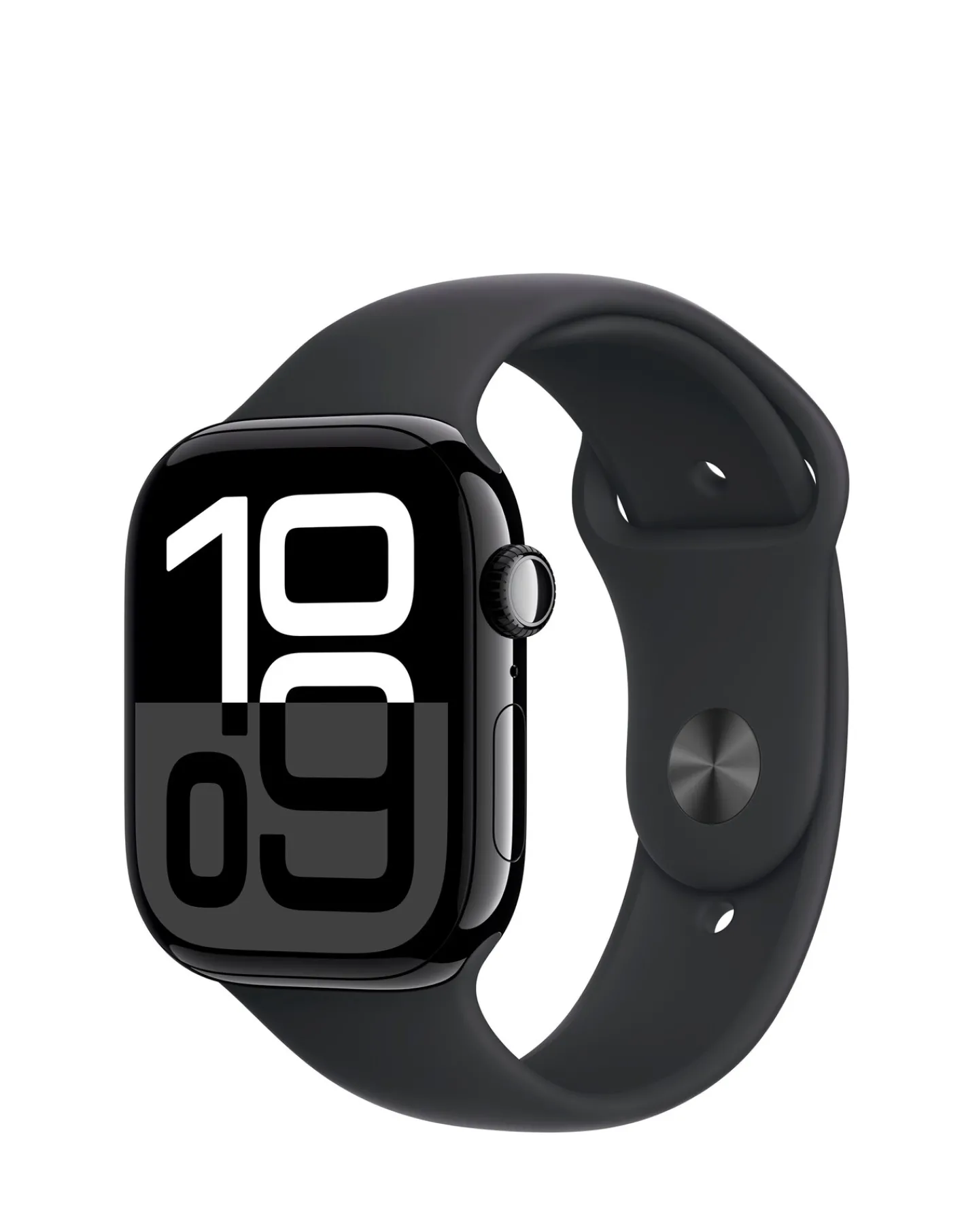 Apple Watch Series 10 GPS 46mm Jet Black Aluminium Case with, Sport Band - M/L