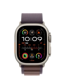 Apple Watch Ultra 2 Cellular 49mm Titanium Case with Indigo Alpine Loop - Large