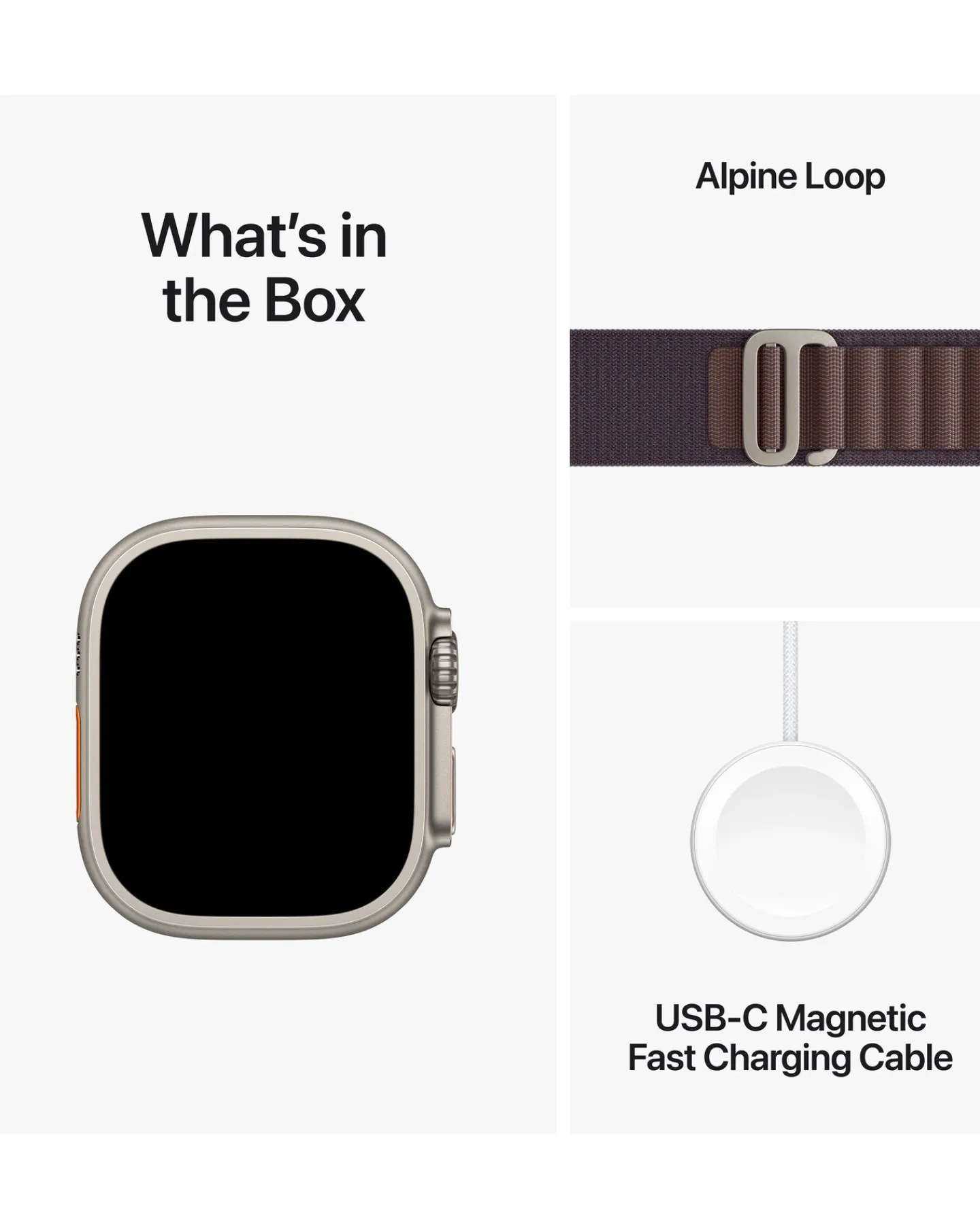 Apple Watch Ultra 2 Cellular 49mm Titanium Case with Indigo Alpine Loop - Large