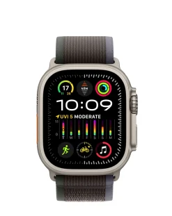 Apple Watch Ultra 2 Cellular 49mm Titanium Case with /Black Trail Loop - S/M