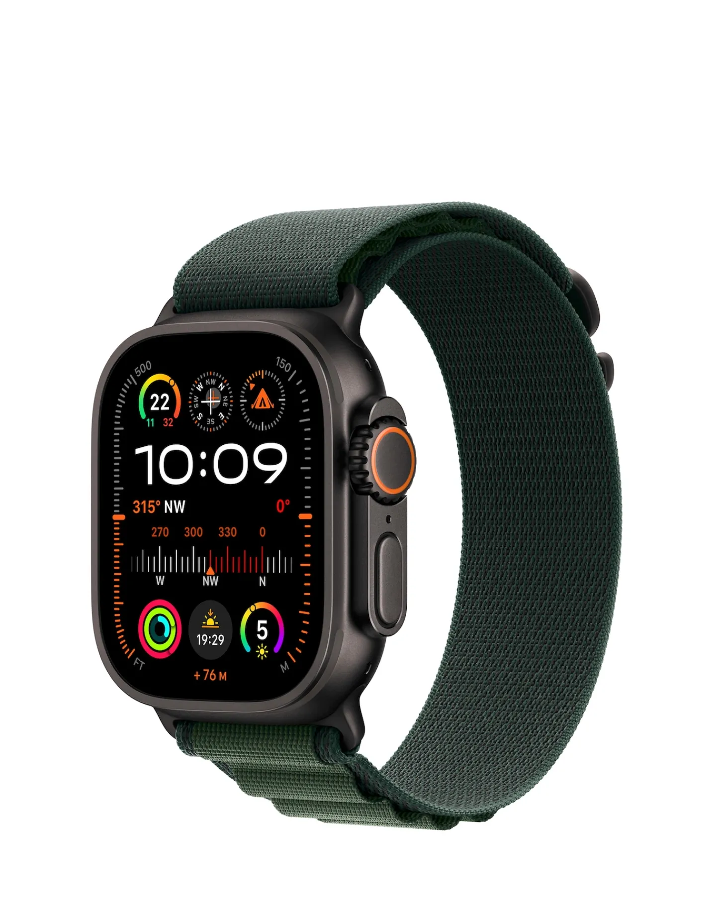Apple Watch Ultra 2 GPS/Cellular 49mm Black Titanium Case, Alpine Loop - L
