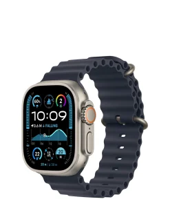 Apple Watch Ultra 2 GPS/Cellular 49mm Natural Titanium Case with Navy Ocean Band