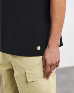 Armor Lux Classic Black Crew Neck T-Shirt