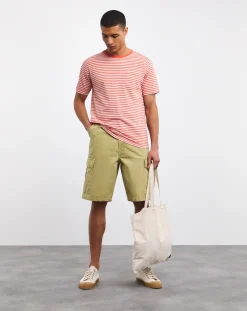 Armor Lux Pale Olive Cargo Shorts