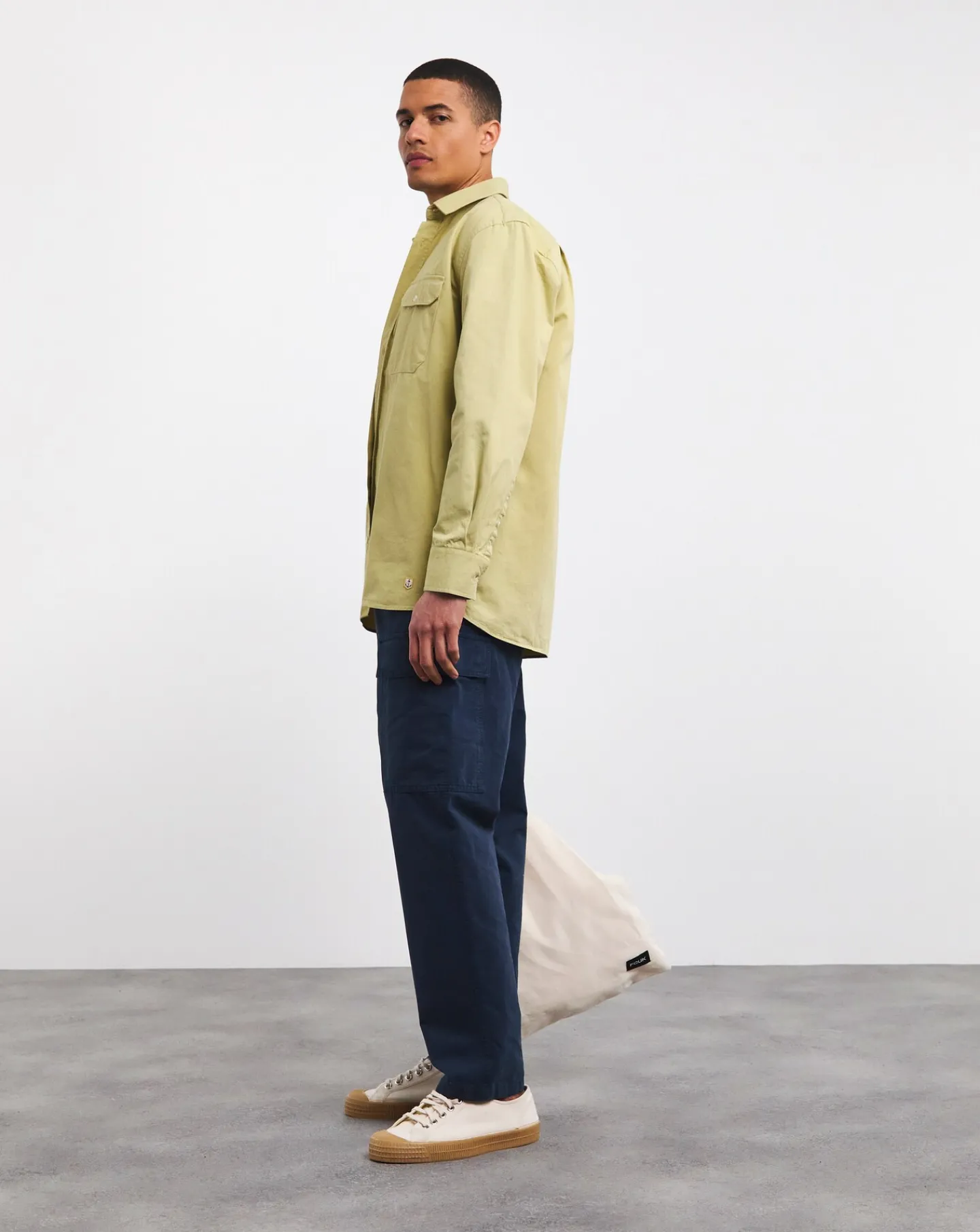 Armor Lux Pale Olive Shirt Jacket