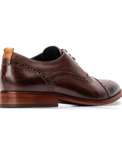 Base London Cast Washed Lace Up Brogue Shoe