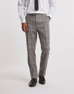 Jacamo Textured Check Reg Suit Trouser