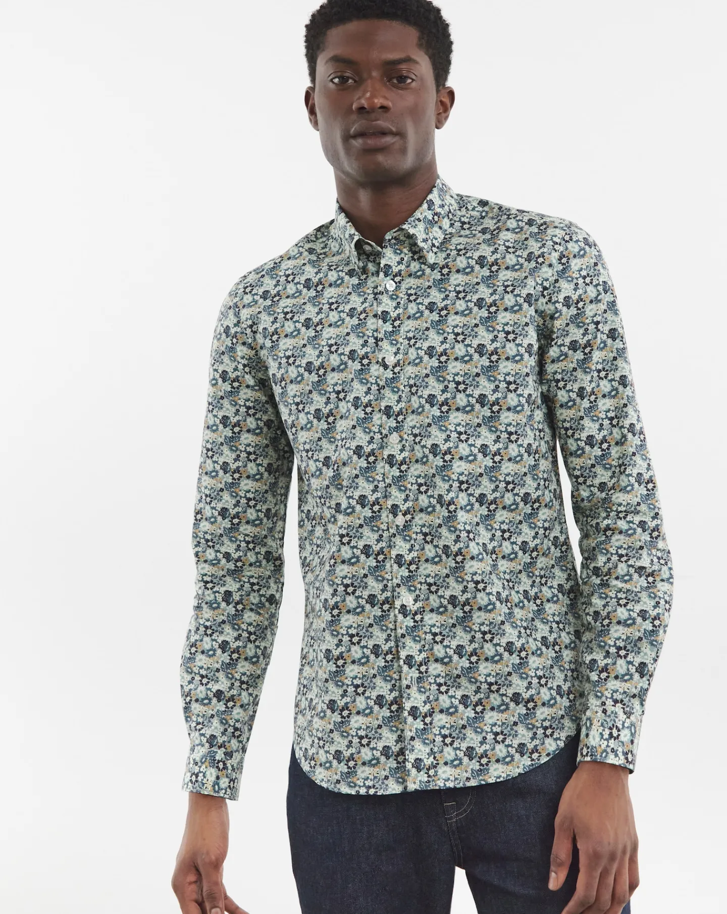 Ben Sherman Floral Print Long Sleeve Shirt