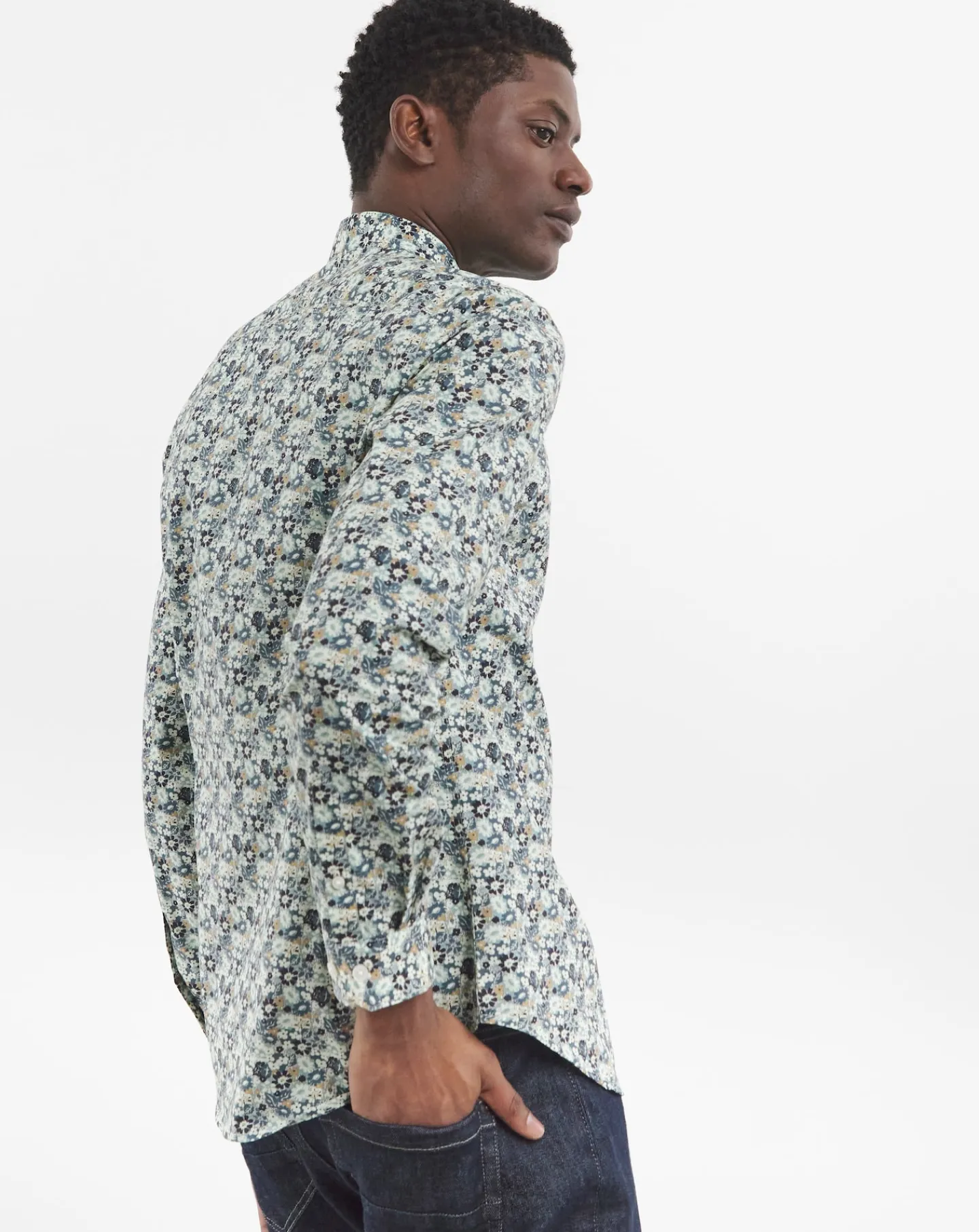 Ben Sherman Floral Print Long Sleeve Shirt